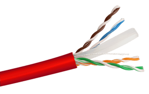 Cat6 Solid UTP LSZH Network Cable - 305m Reel-in-Box Red