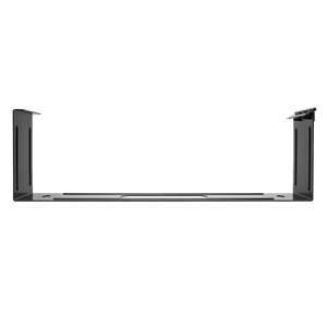 An upright view of the 2RU bracket, showing its height.