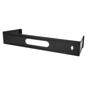 A front side-angle view of the 2RU hinged wall bracket.