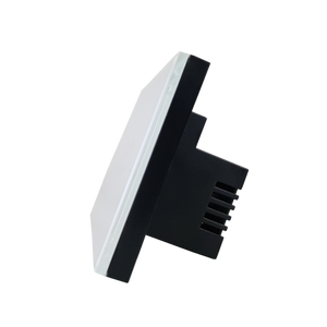 An angled side view of the touch switch, showing its slim depth.