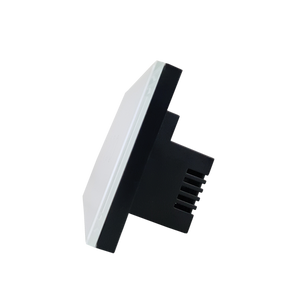 An angled side view of the touch switch, showing its slim depth.