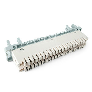 A side profile view of the 10-pair IDC disconnection module, showing the termination slots.