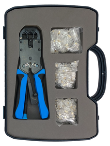 A close-up of the contents of the opened case.