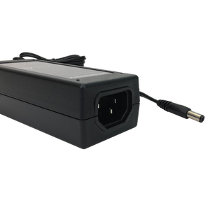 Side view of the 12V 3.5A In-Line DC Power Supply unit showing IEC input socket and output cable with 2.1mm plug.