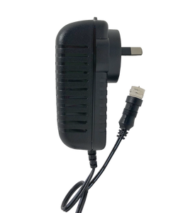 Close-up view of the screw-on F-Type connector.