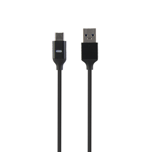 Top view of the 1m USB-A to USB-C cable, showing the LED indicator on the USB-C connector.