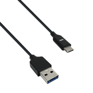An angled side view of the 2m USB-A to USB-C cable.