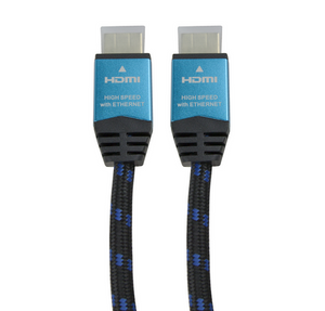 A close-up of one of the gold-plated HDMI connectors.