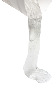 Clear Gemini Gel being poured from the tub, showing its viscous consistency.