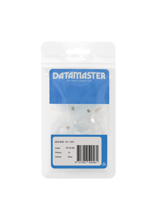 The 20-pack of 2-piece Cat6 plugs in its branded Datamaster hang-sell packaging.