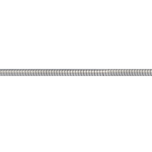 Macro close-up revealing the flexible stainless steel braid armour outer jacket of the 2m Cat6A cable.