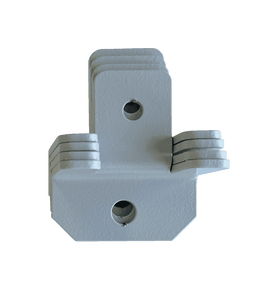 Wall and pole mounting hardware included with the 9RU IP55 cabinet.