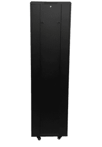 Straight-on rear view of the 45RU 800mm deep server cabinet.