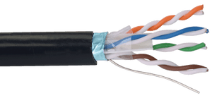 Cat6a F/UTP Underground Gel-Filled UV Stabilised Cable – 305m Reel