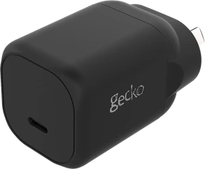 Right side view of the black 30W GaN single USB-C wall charger.