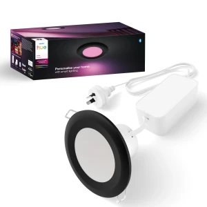 Philips Hue Akari Black downlight with its retail packaging