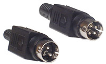 3-Pin Locking DC Plug 6.5mm Strain Relief