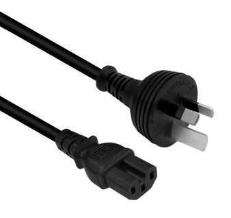 IEC-C15 2m Power Cord Black High-Temp