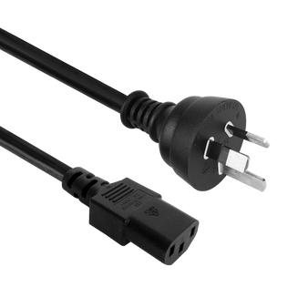 IEC-C13 To Mains Power Cord 10m Black 1.00mm