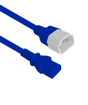 IEC-C13 To C14  Power Cord 1.5m Blue