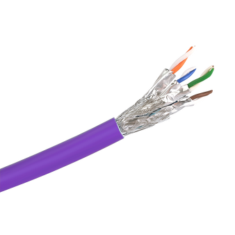 Cat6a S/FTP Solid LSZH Cable 305m Reel Purple