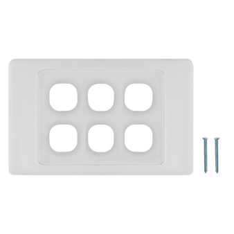 6-Port Australian Flush Plate