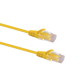 Slim Cable Cat6 UTP Patch Cable 5m Yellow