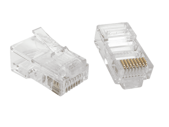 Cat5e Modular Plug RJ45 Solid/Stranded 100 Pack