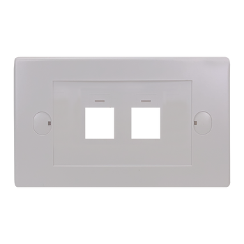 2Port Keystone Flush Plate - P4302