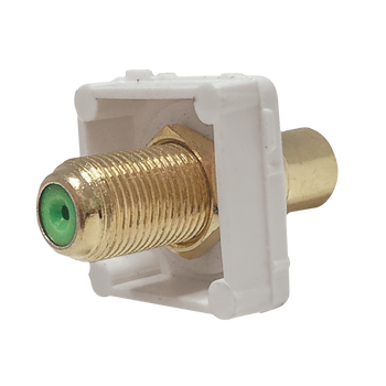 RCA With F-Type At Rear Suits Aust Flush Plates - P4646GRN