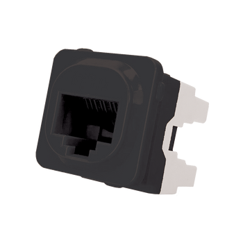 P4664BLK-10 8P4C IDC VOICE JACK BLACK