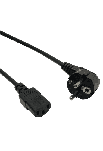 IEC-C13 To Euro Power Cord 2m Black