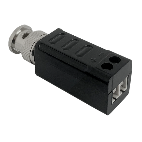 A view of the back end of the video balun.