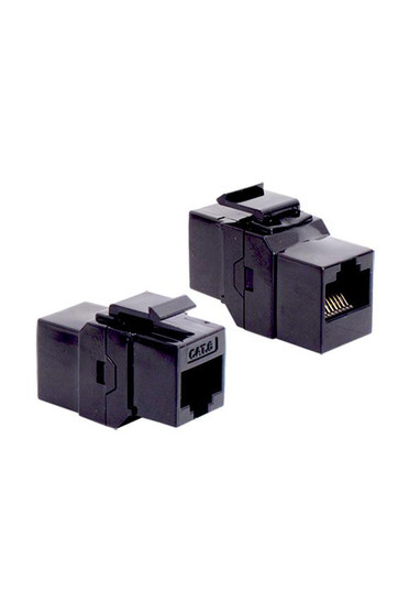 Cat6 RJ45 Coupler Keystone Black