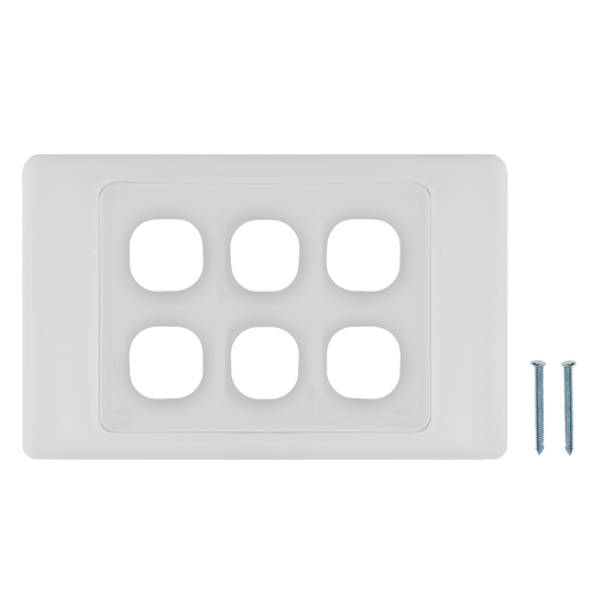 6-Port Australian Flush Plate