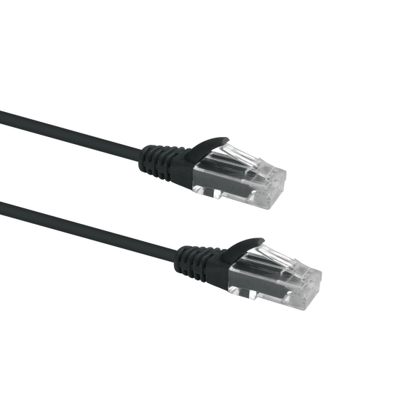 Slim Cat6 UTP Patch Cable 1.5m Black