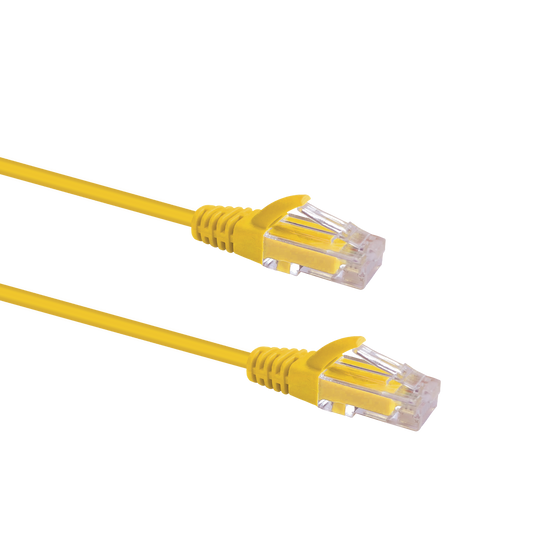 Slim Cat6 UTP Patch Cable 1.5m Yellow
