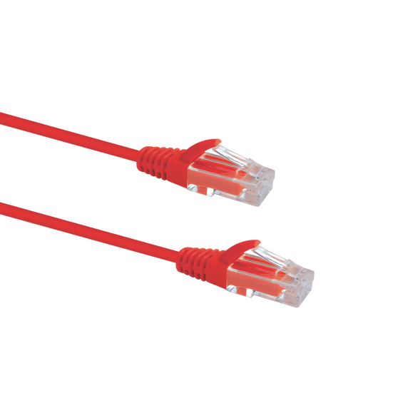 Slim Cat6 UTP Patch Cable 1.5m Red