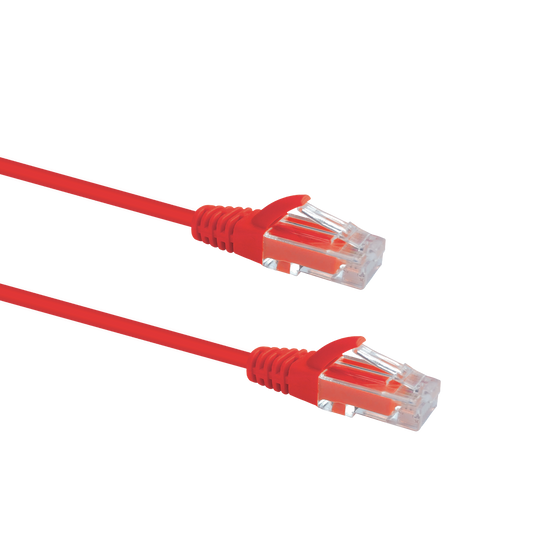 Slim Cat6 UTP Patch Cable 1m Red