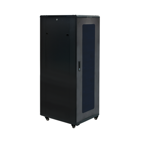 Alternative side view of the 27RU freestanding server cabinet.