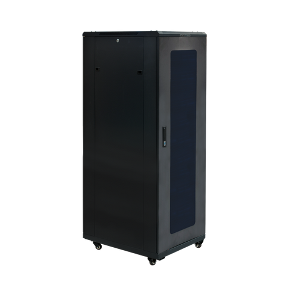A second side profile of the 32RU server cabinet showing its structure.