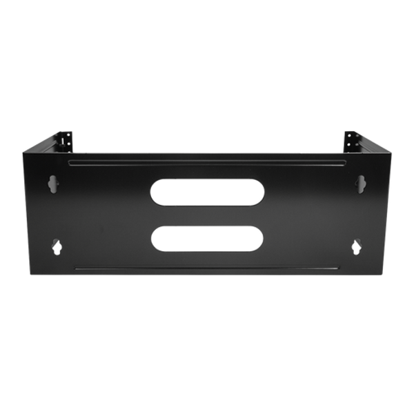 A direct front-on view of the 4RU hinged wall mount bracket.