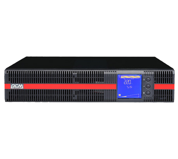 The Macan MRT 1500VA On-Line UPS with its auto-rotating LCD for rack or tower use.