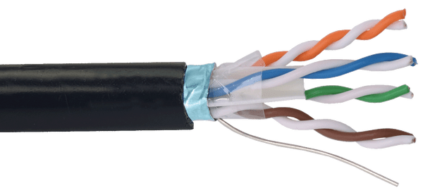 Cat6a F/UTP Underground Gel-Filled UV Stabilised Cable – 305m Reel