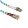 Fibre Patch Lead Om3 Sc-Lc 15m Aqua Duplex Multimode