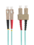 Fibre Patch Lead Om3 Sc-St 2m Aqua Duplex Multimode