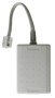 Top-down view of the ash-coloured ADSL filter. Top-down view of the ash-coloured ADSL filter.