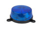 Side view of the blue strobe light lying flat.