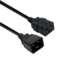 IEC-C19 To C20 750mm 15A 1.5mm Power Cord Black