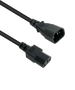 IEC-C13 To C14 Power Cord 1m Black